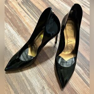 Ted Baker Women's Savioz Black Patent Leather Stiletto Pumps Size 8.5 EU39 Shoe
